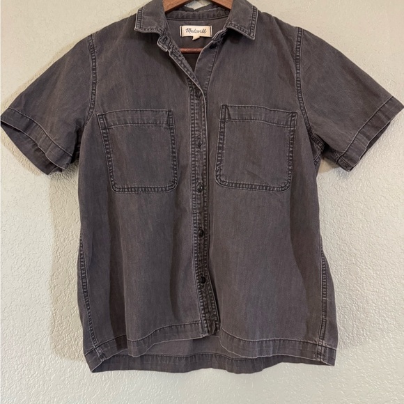 Madewell short sleeve button down bundle - Picture 2 of 12